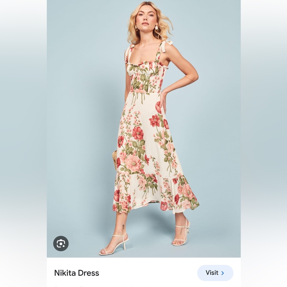 Size 2 Nikita Reformation Dress in pink and red floral